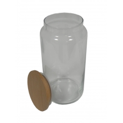 Słoik duży 1000 ml z drewnianym wieczkiem